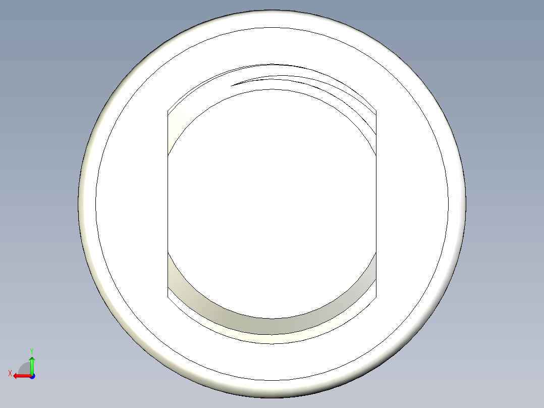 液压缸 油缸 (11)后视图