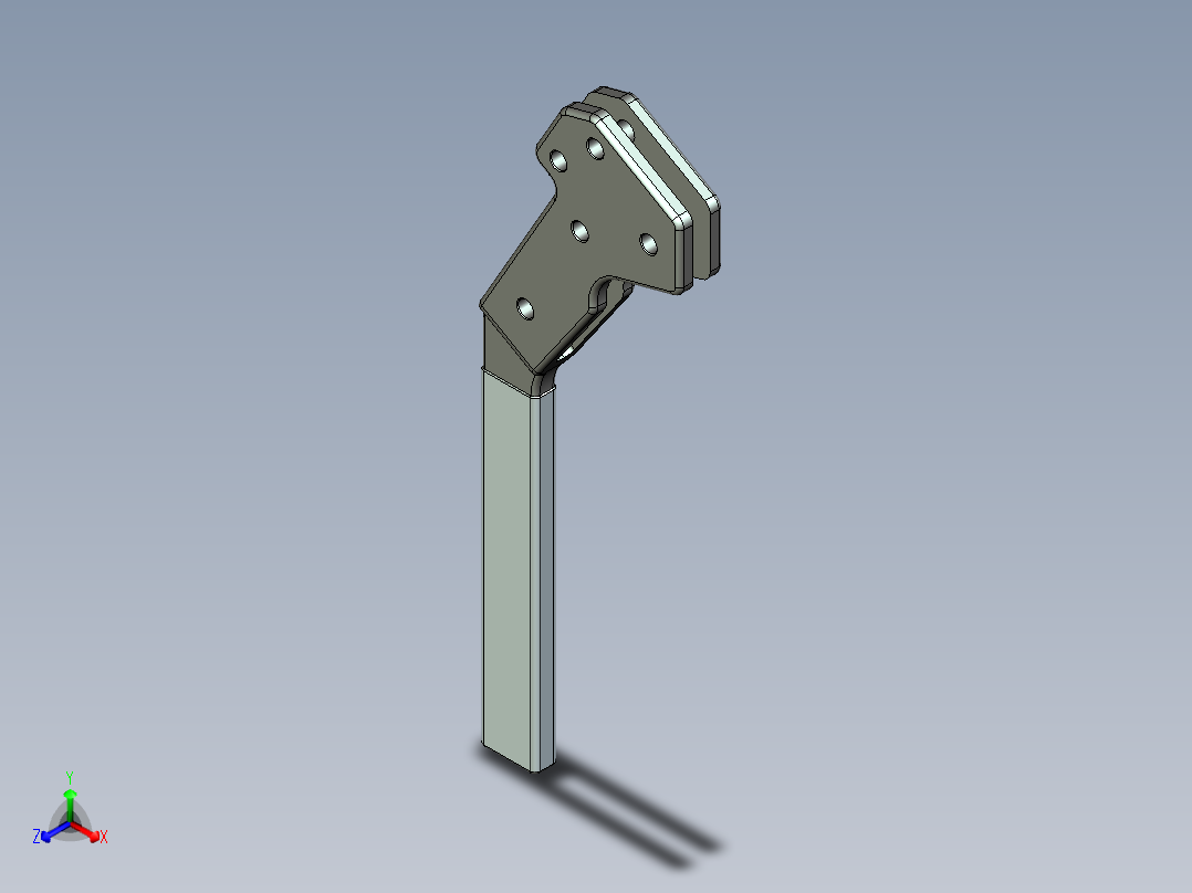 军手斧正等轴测图