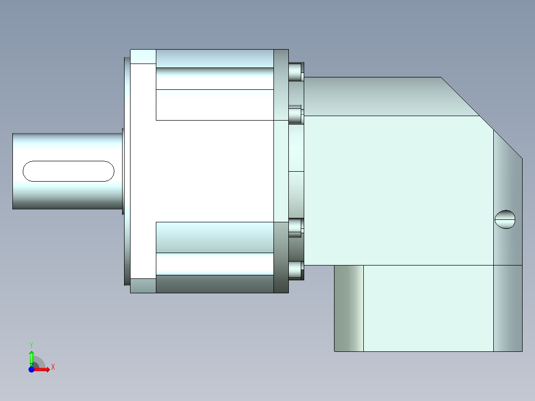 直齿ZPLX240-L1 35-114.3-200-M12.stp前视图