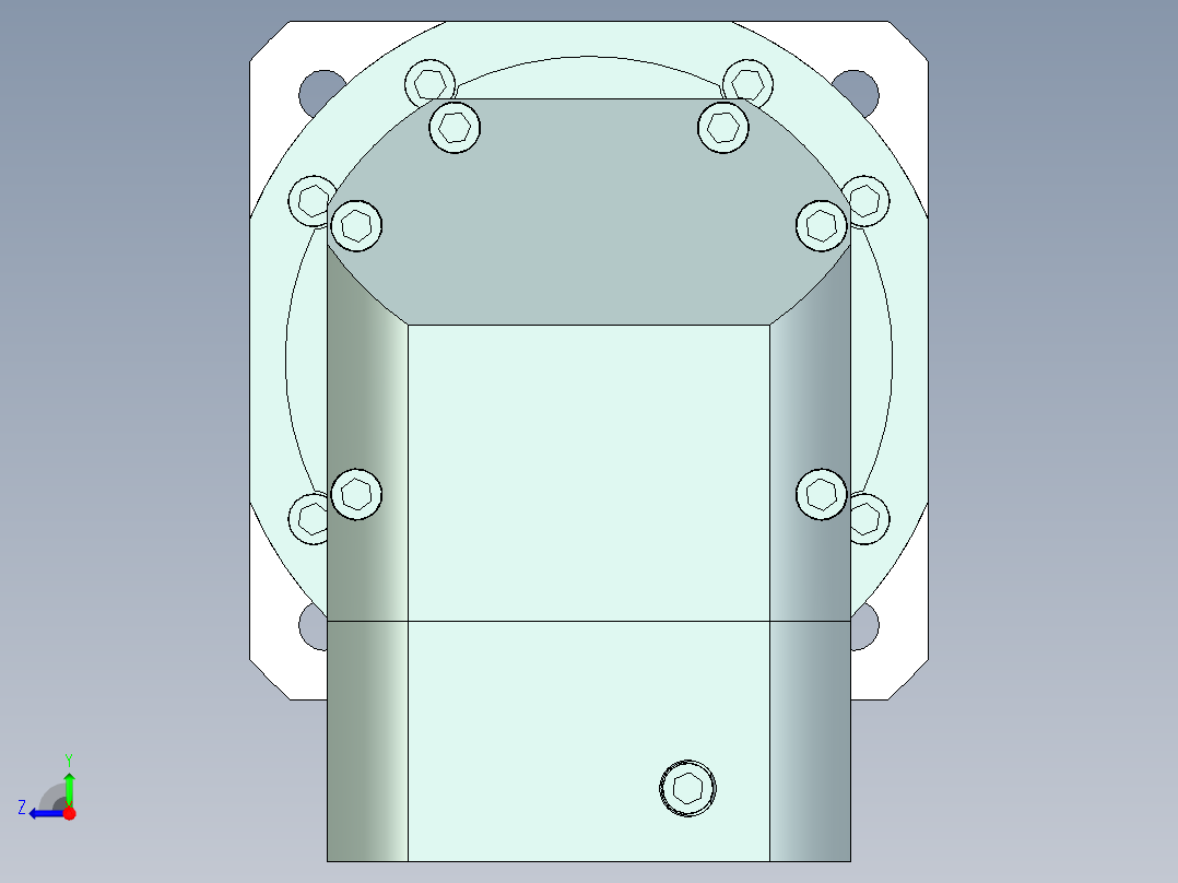 直齿ZPLX240-L1 35-114.3-200-M12.stp右视图