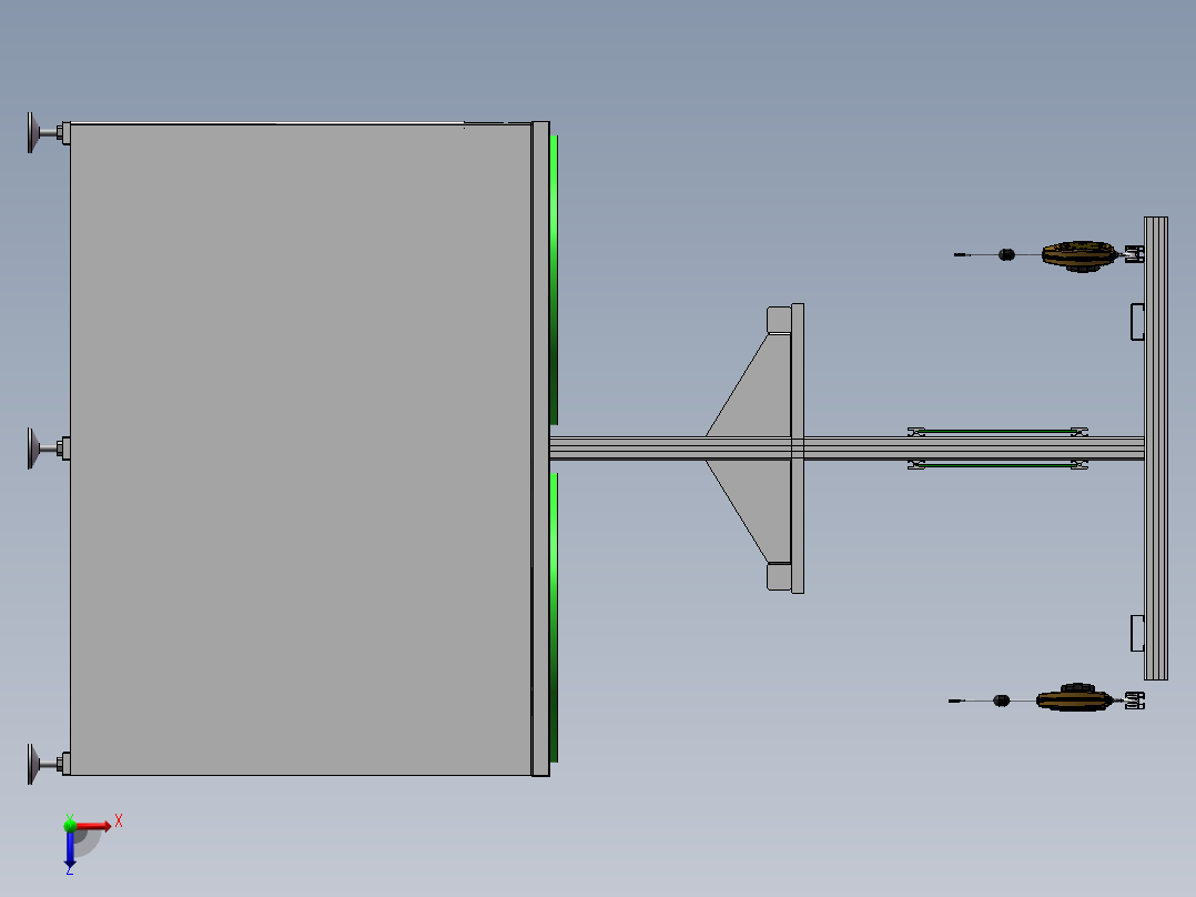 左右循环倍数链线sw21可编辑俯视图