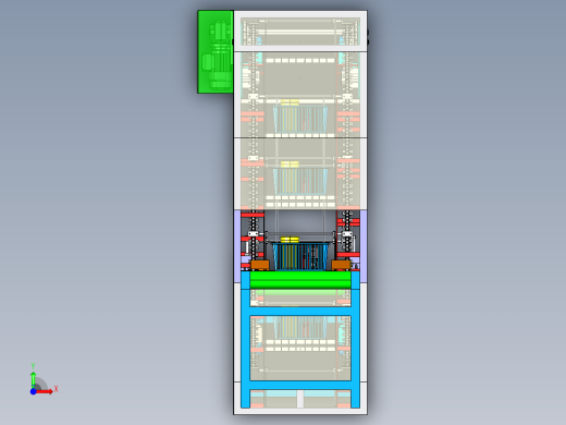 吊篮提升机Catia前视缩略图