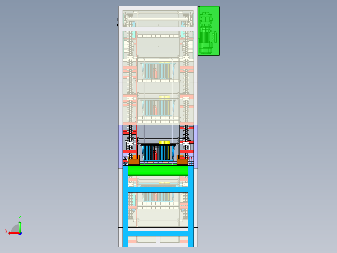吊篮提升机Catia后视图