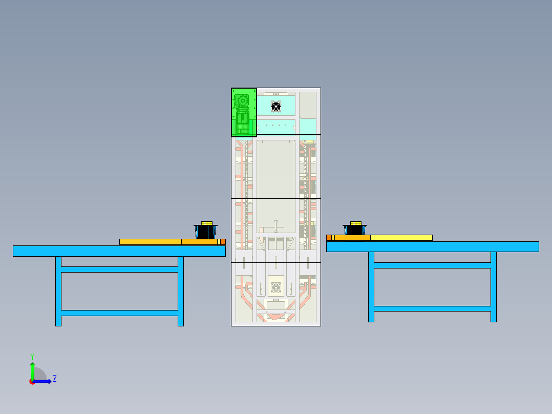 吊篮提升机Catia左视图