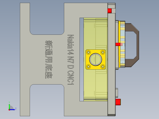 Nakia14 N7-笔记本CNC工装夹具三维模型D-CNC1-200709 (2)左视缩略图