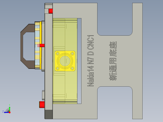 Nakia14 N7-笔记本CNC工装夹具三维模型D-CNC1-200709 (2)右视缩略图