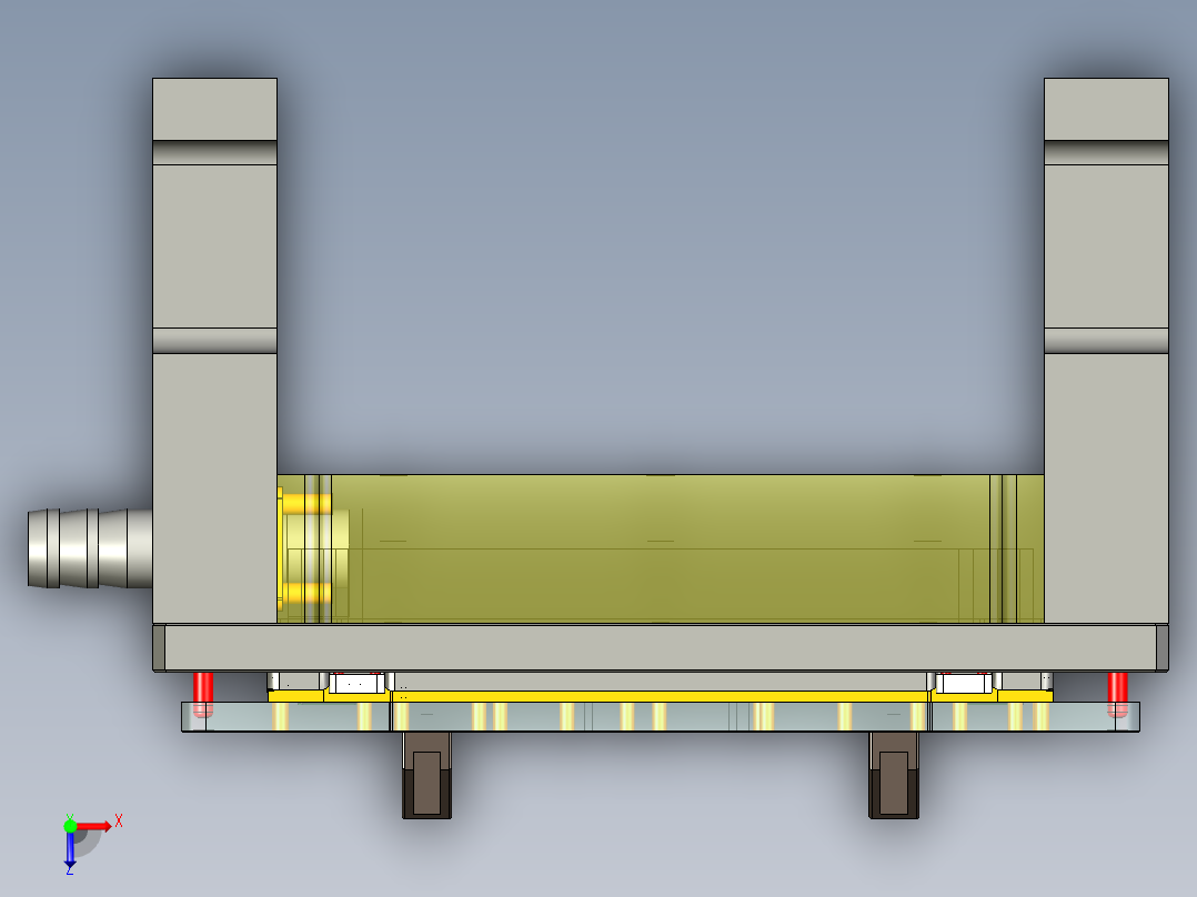 Nakia14 N7-笔记本CNC工装夹具三维模型D-CNC1-200709 (2)俯视图