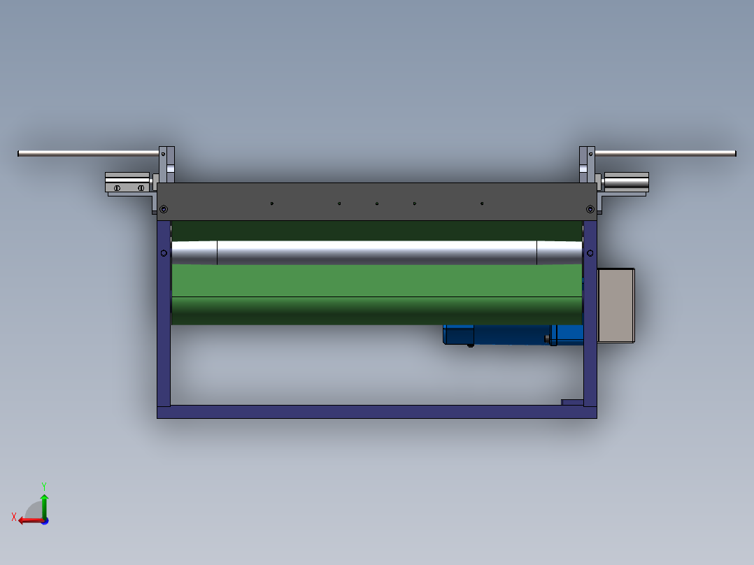 对接皮带线机构后视图