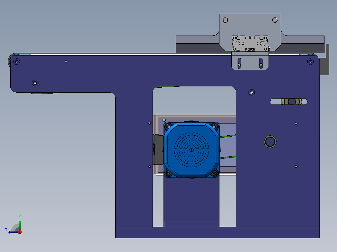 对接皮带线机构右视图