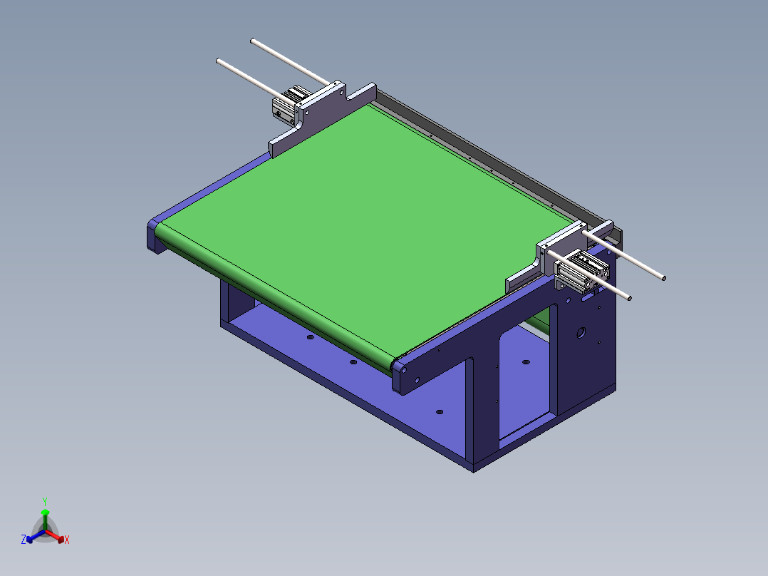 对接皮带线机构正等轴测图