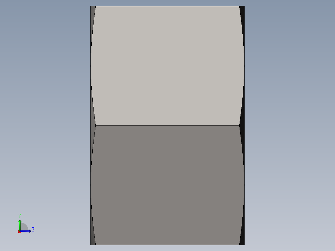 GB／T41-20001 型六角螺母C级M8左视图