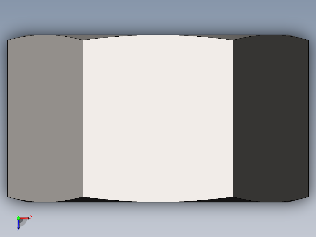 GB／T41-20001 型六角螺母C级M8俯视图