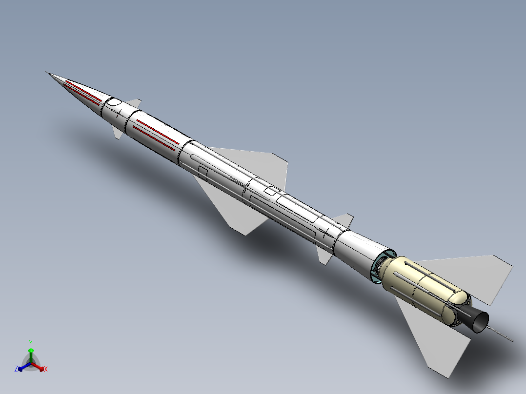 火箭(39)正等轴测图