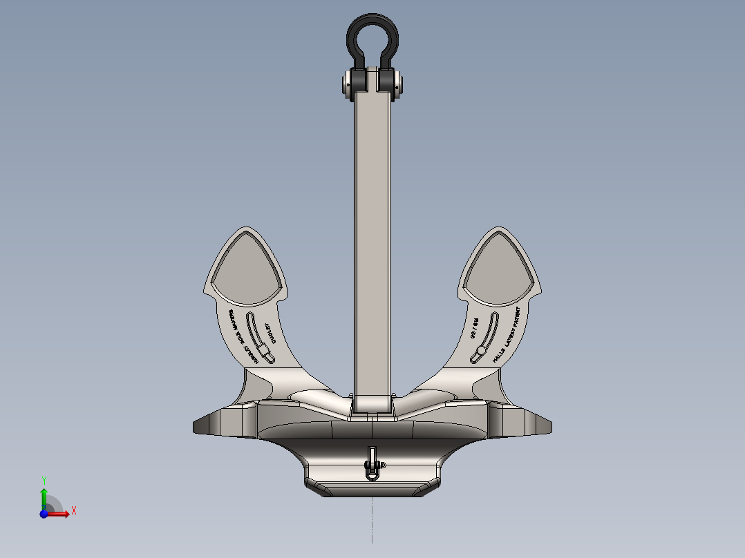 锚、地锚前视图