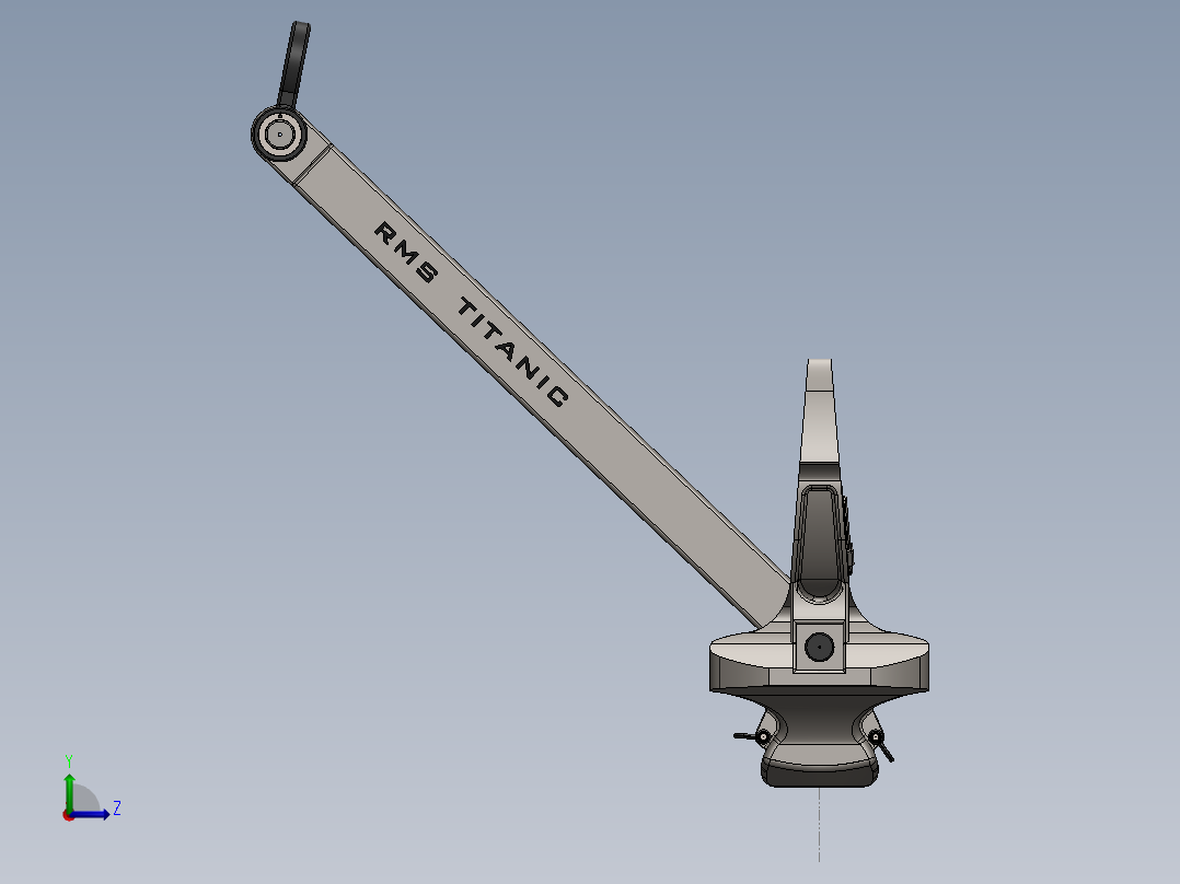 锚、地锚左视图