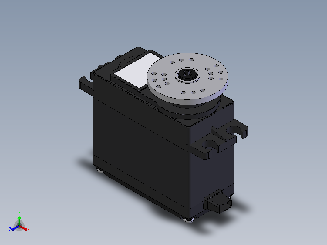 舵机(41)正等轴测图