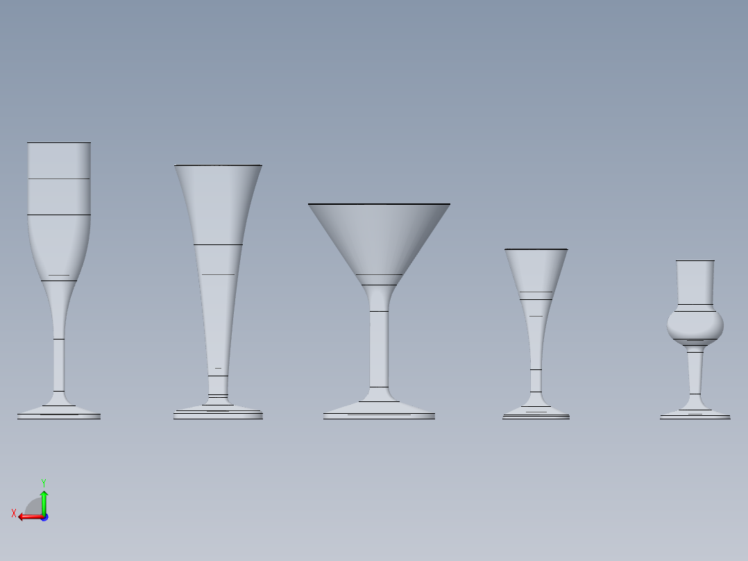 玻璃器子、杯子(14)后视图