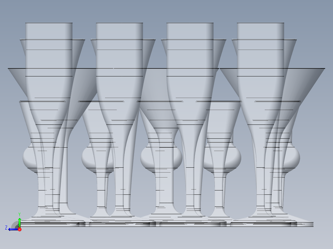 玻璃器子、杯子(14)右视图