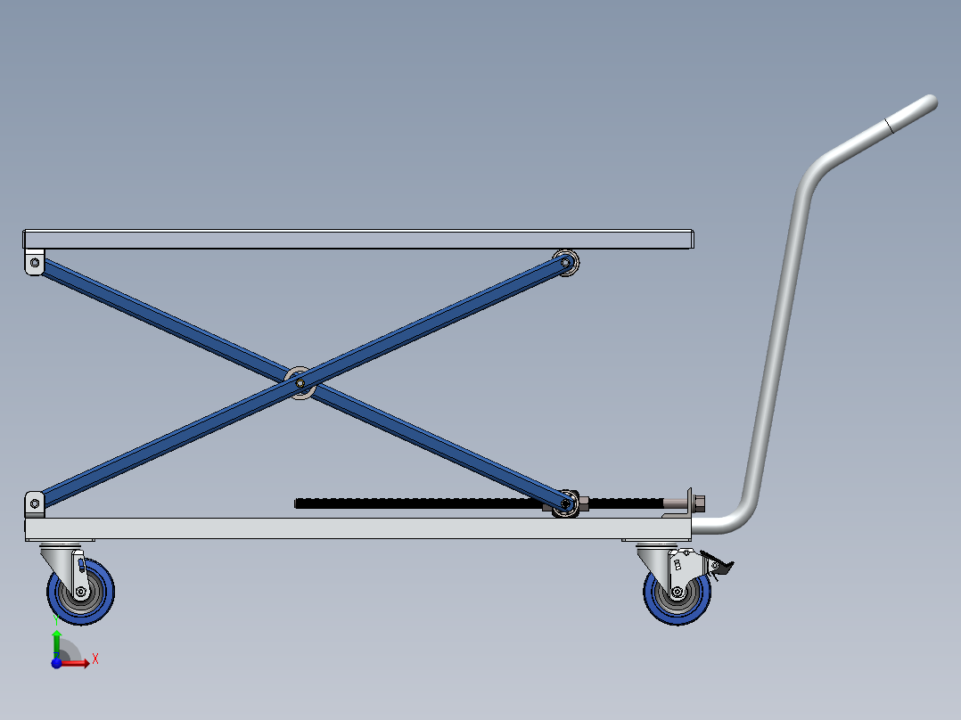A3004179-剪刀式升降手推车前视图
