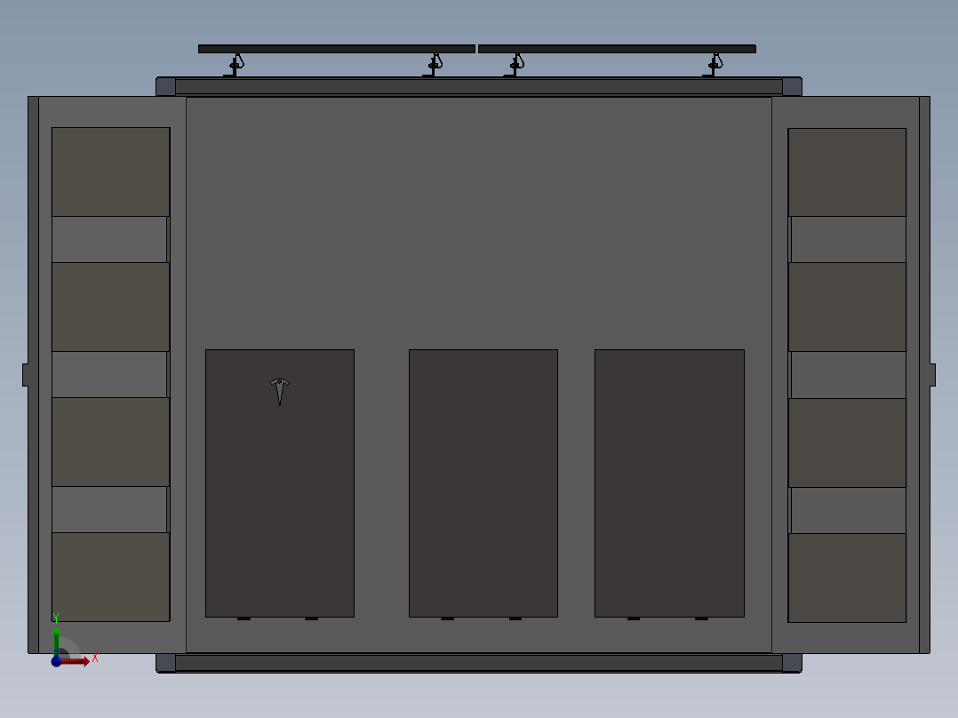 A0003696-SCIF 太阳能设计与40英尺集装箱前视图