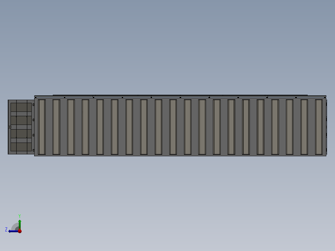 A0003696-SCIF 太阳能设计与40英尺集装箱右视图