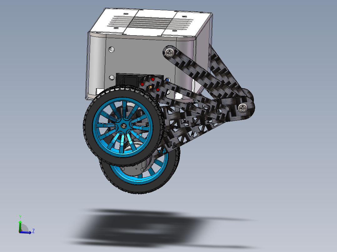 基于STM32的平衡车设计3D图纸 Solidworks设计