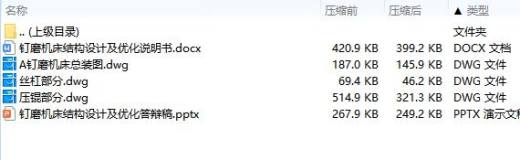 钉磨机床结构设计及优化含3张CAD图缩略图