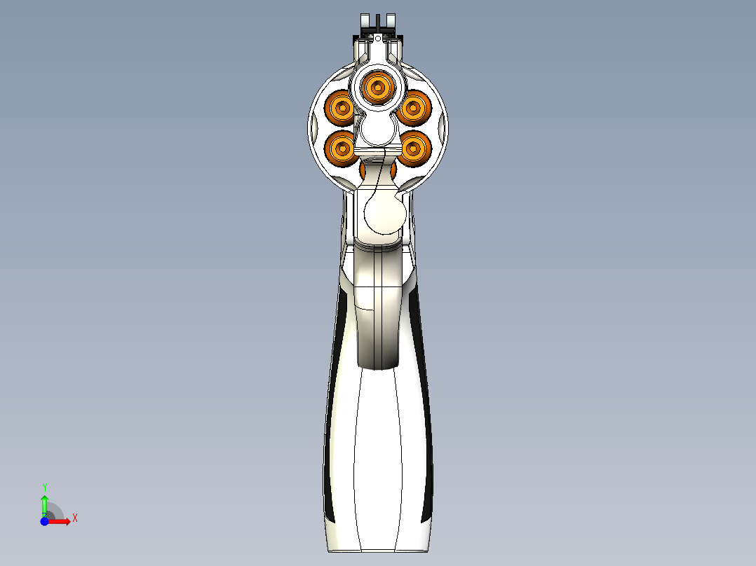 手枪左轮冲锋枪老式狙击步枪设计3D图纸smith wesson SW igs x_t前视图