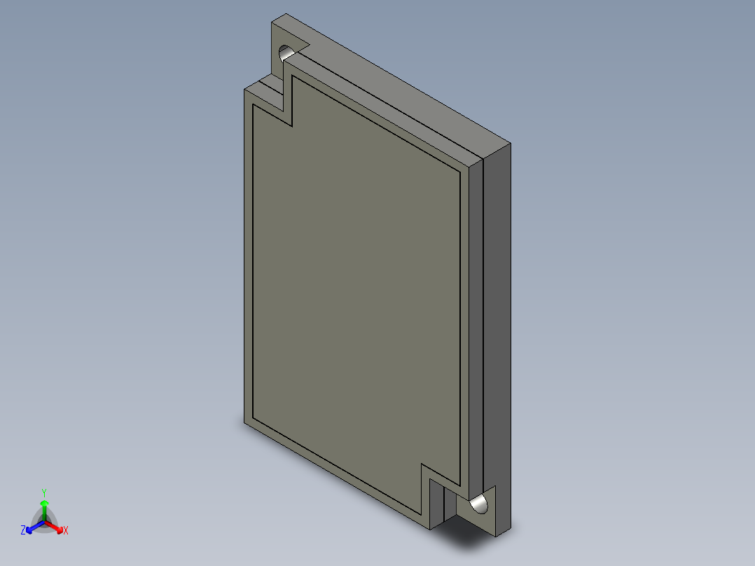 光电开关反射板E39-R1(OMRON)正等轴测图