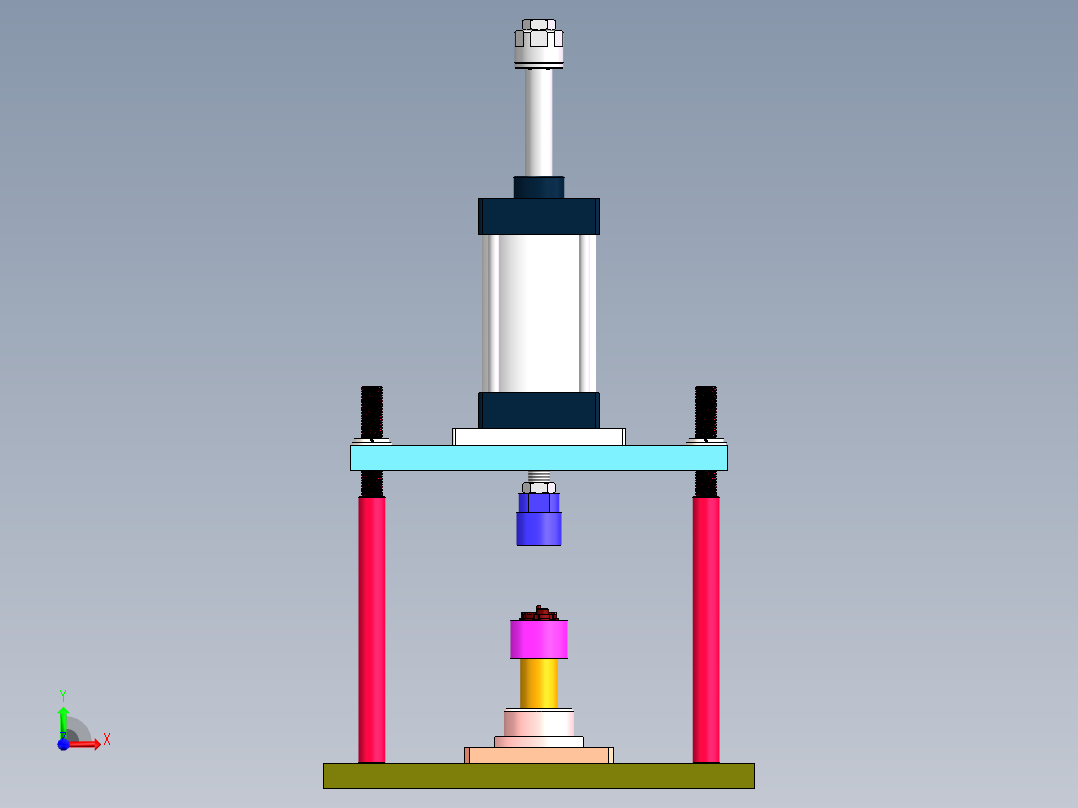 气动压铆钉机前视图