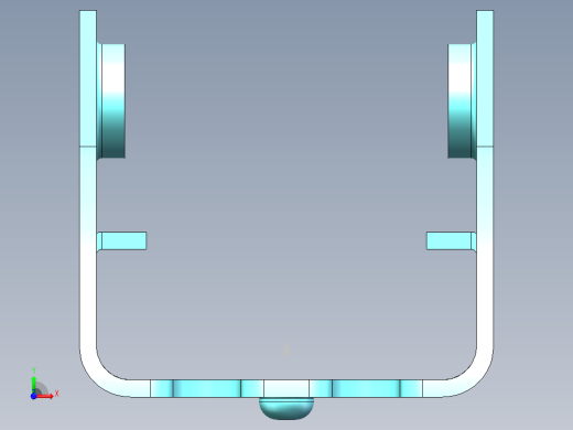 冷柜门铰链主体前视缩略图