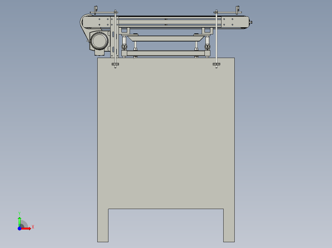 自动检重秤模型前视图