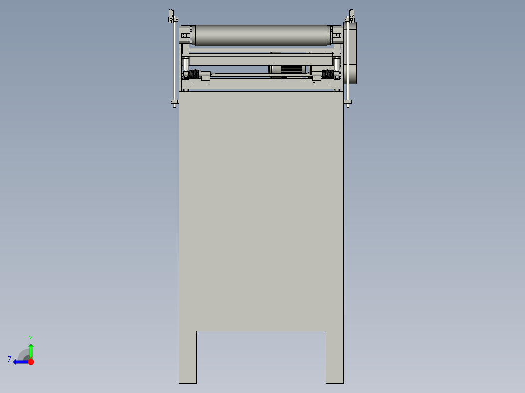 自动检重秤模型右视图
