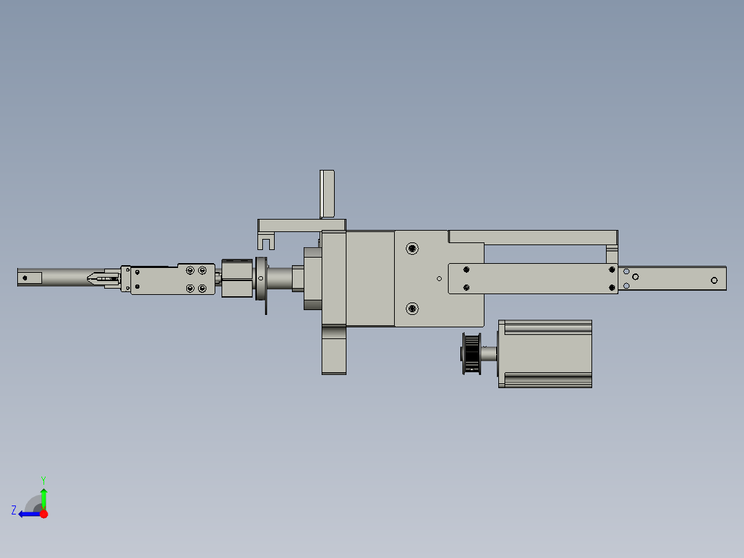 单轴绕线机S01A-F01-0000一轴机绕排线组右视图