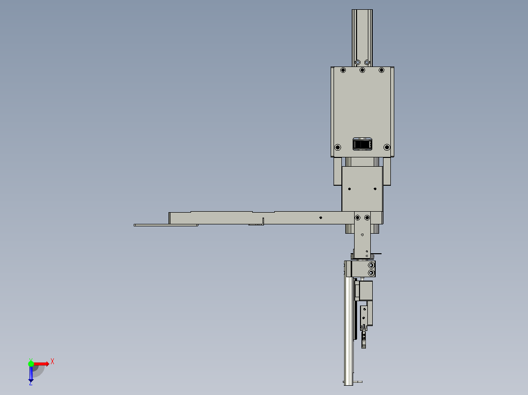 单轴绕线机S01A-F01-0000一轴机绕排线组俯视图