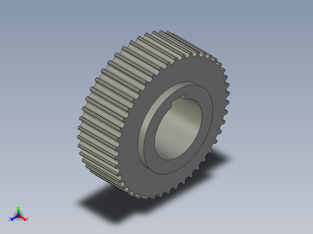 线材端子加工设备设计-8M-46齿同步带轮