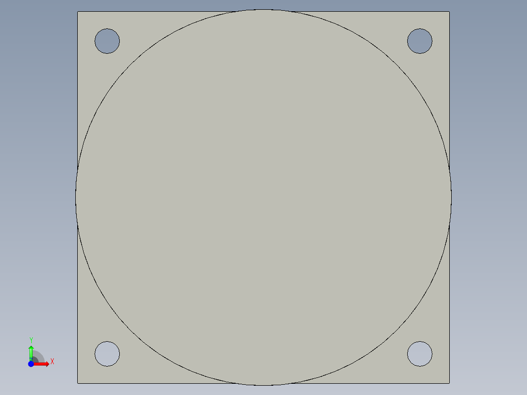 机械臂第三节步进电机FL86BYG94前视图