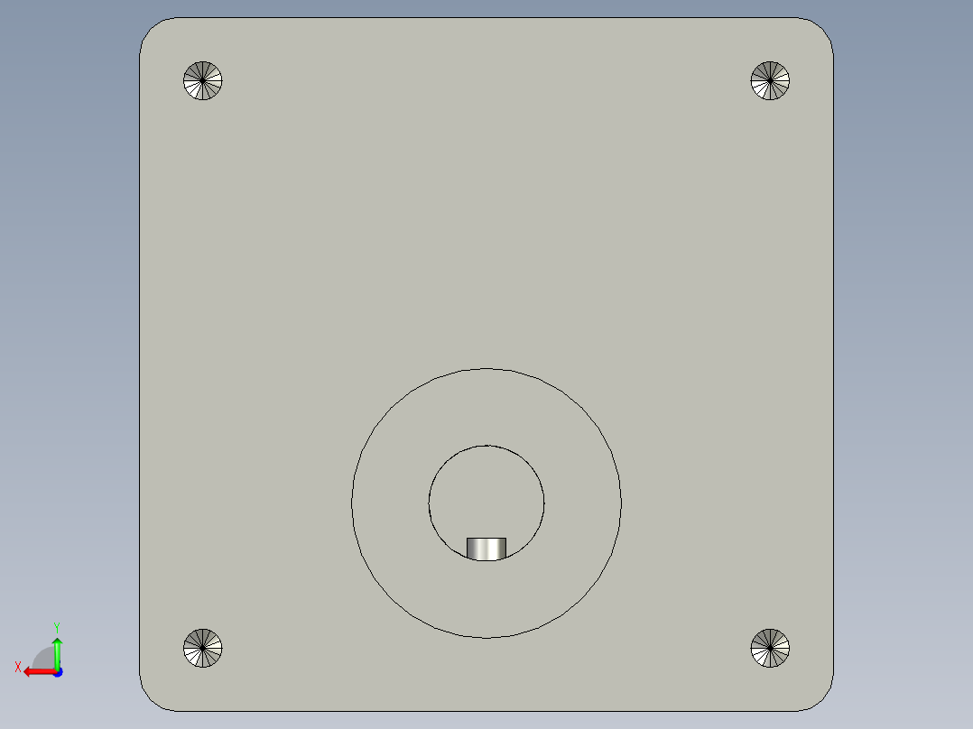 120W调速马达(永坤)后视图
