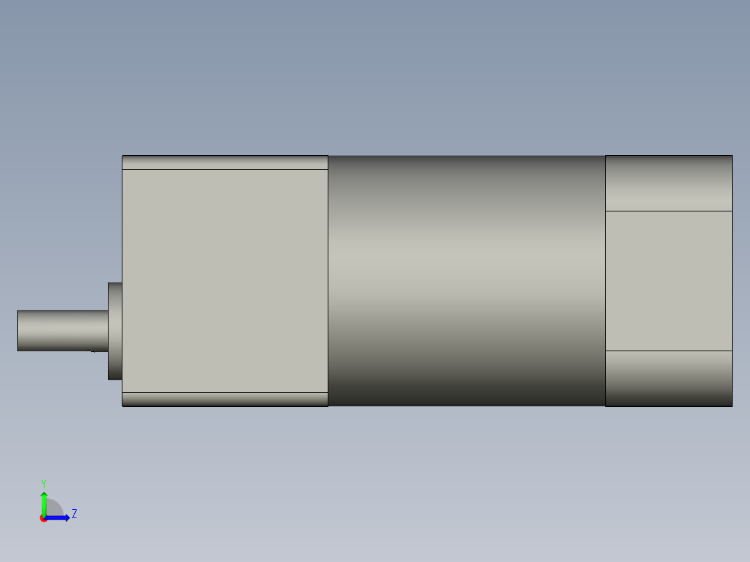 120W调速马达(永坤)左视图