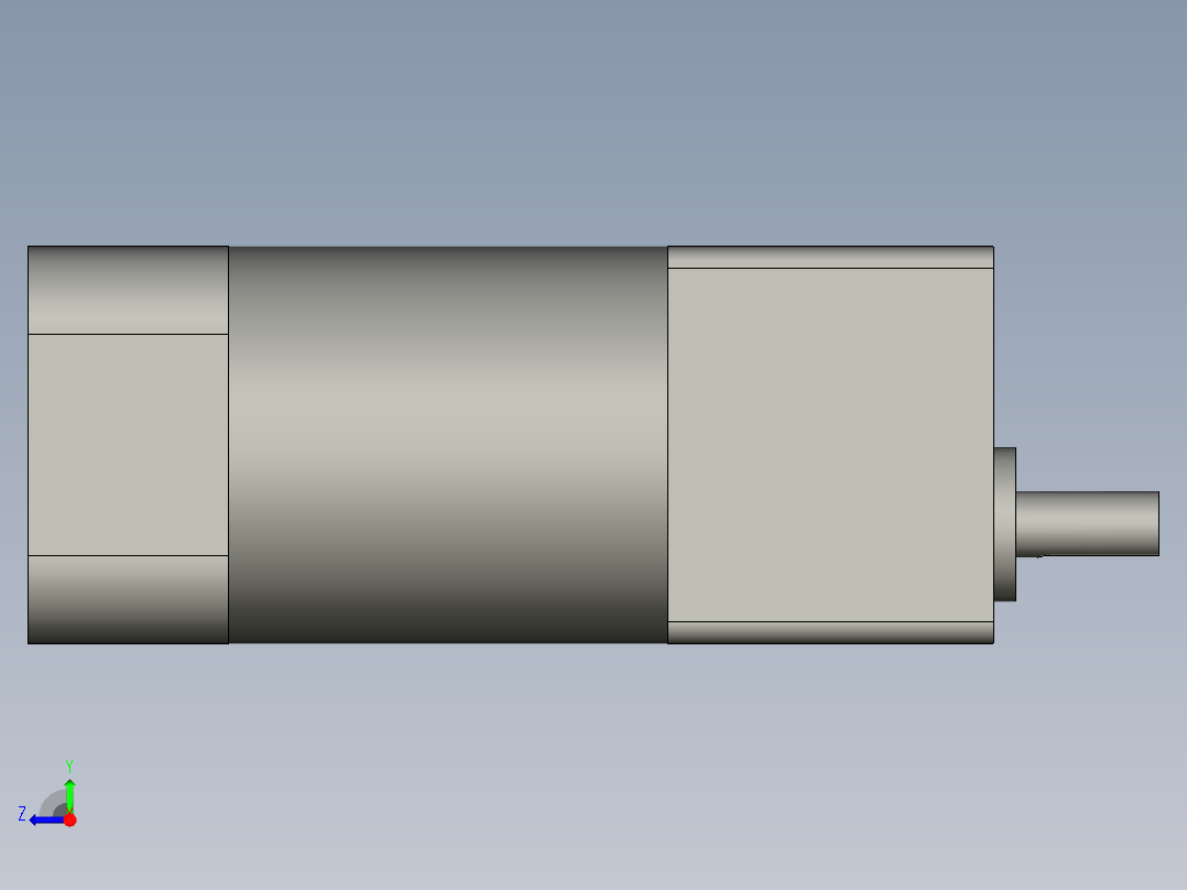 120W调速马达(永坤)右视图
