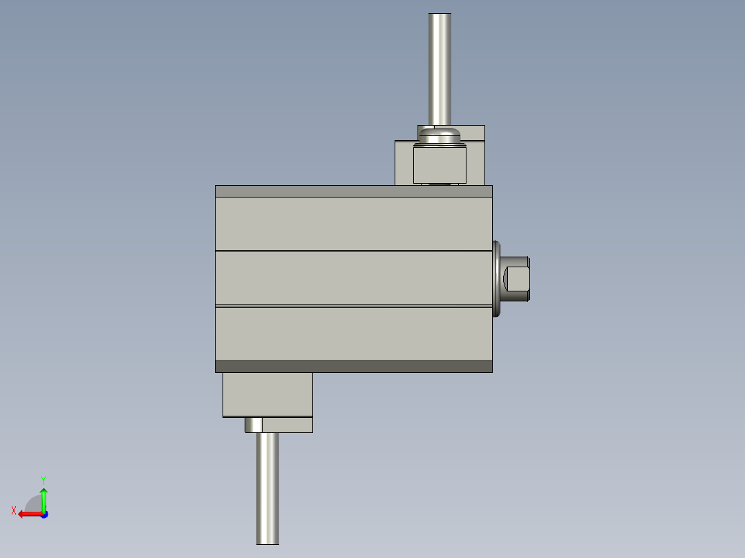 气缸SDA12x10S后视图