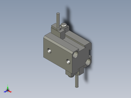 气缸SDA12x10S正等轴测缩略图