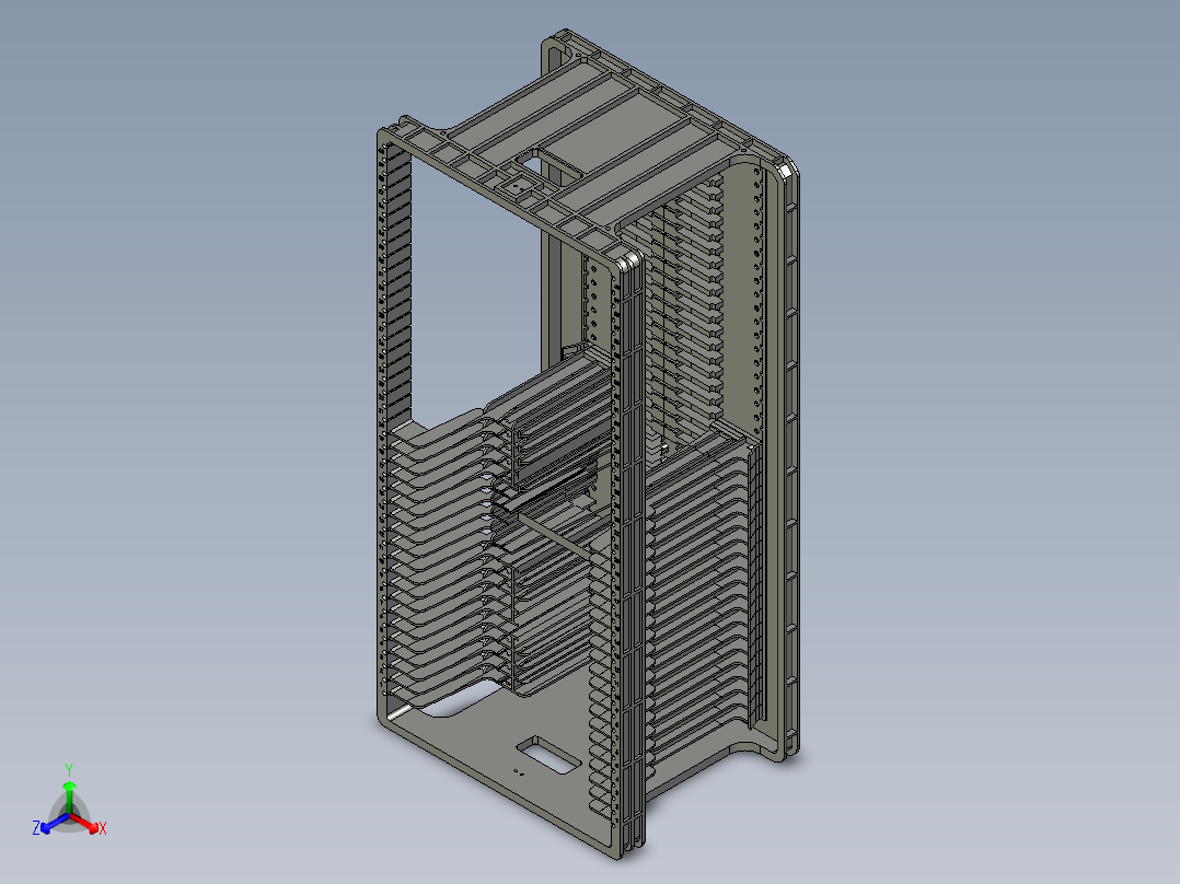 B电芯料盒OM正等轴测图