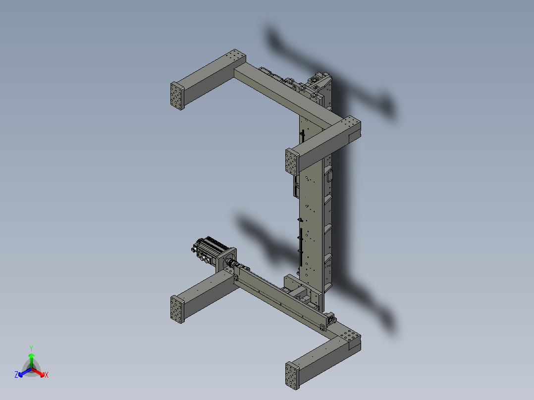 TBN-XY轴组180112-KSRB正等轴测图