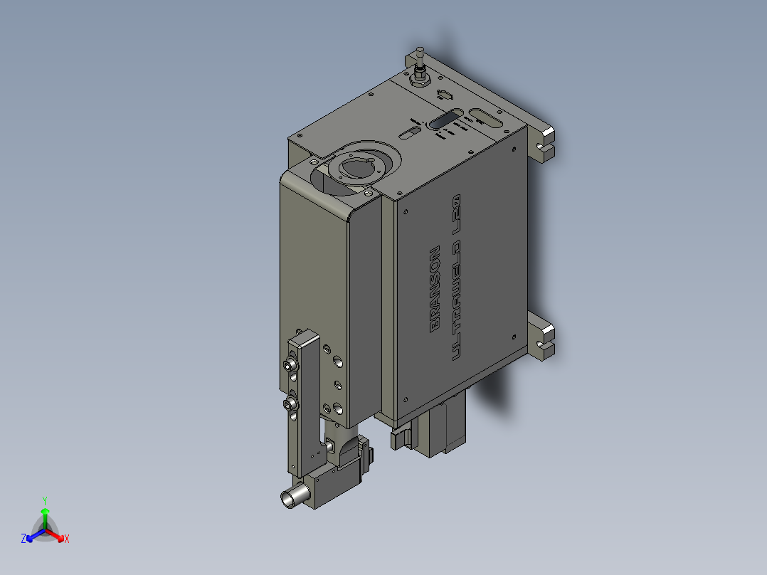 中心对称底座焊机0正等轴测图