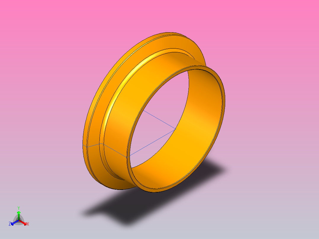 快装头Φ63正等轴测图