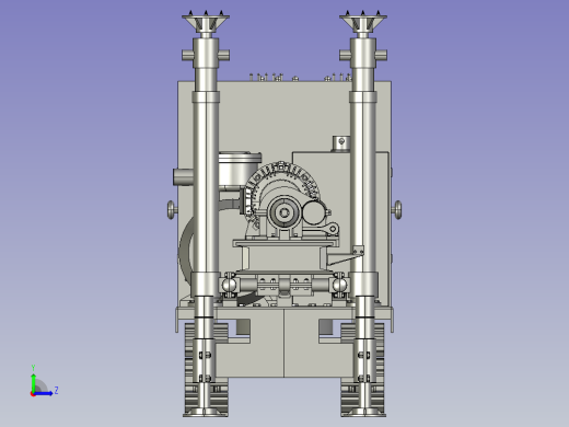 井下长孔定向钻机左视缩略图