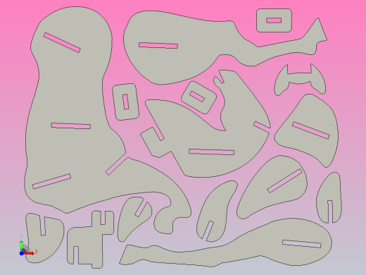 拼塔小马模型前视缩略图