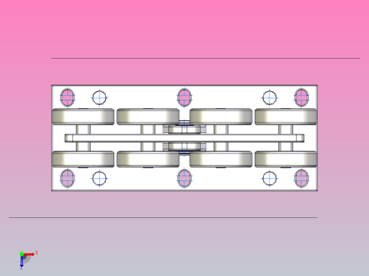 大型8轮悬臂车架俯视缩略图