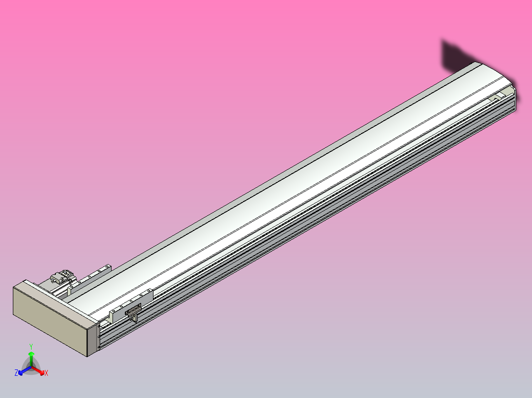 日规模组半封闭丝杆TPA-HNR-175D-2510C-L1350-ML-Y-P75-N3主视图